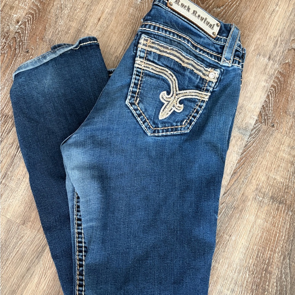 Rock Revival Women's Dark Blue Boot Cut Jeans
